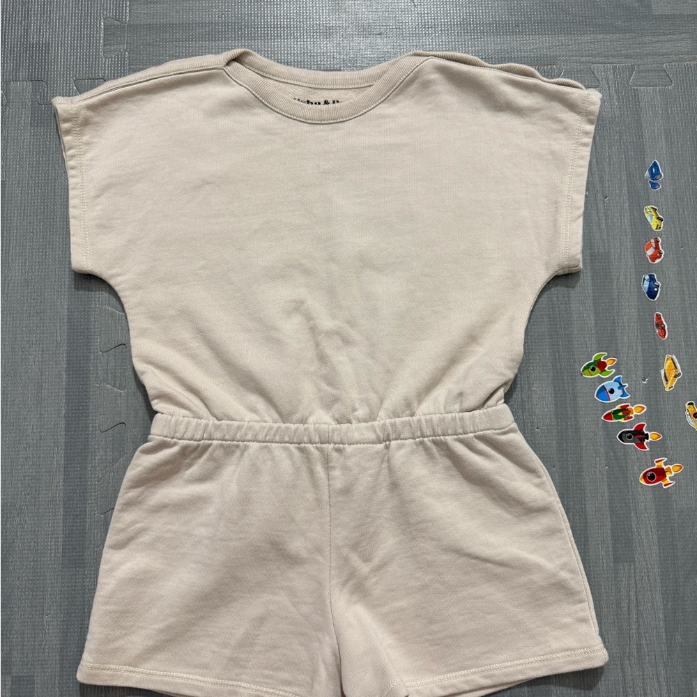 Misha&Puff kids white jumpsuit rompers